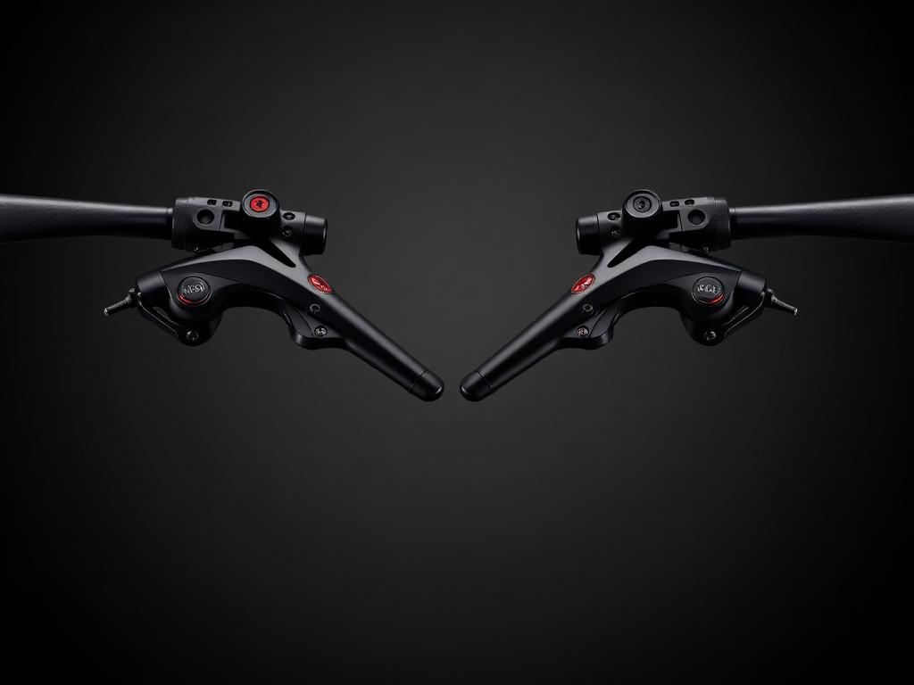 Freios Apex Four — parada firme em qualquer descida.