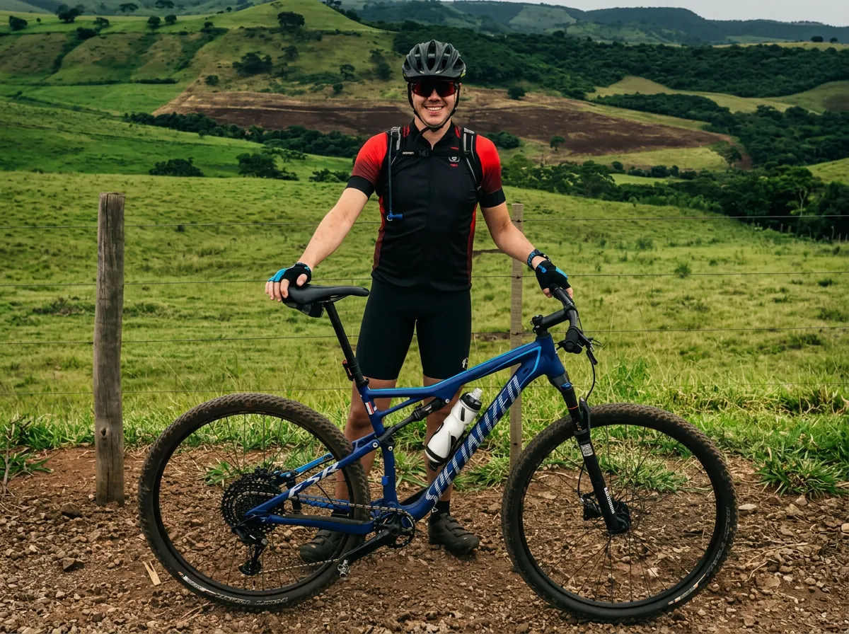 Kleber, fundador da Rover Bikers, em sua loja em Maringá-PR